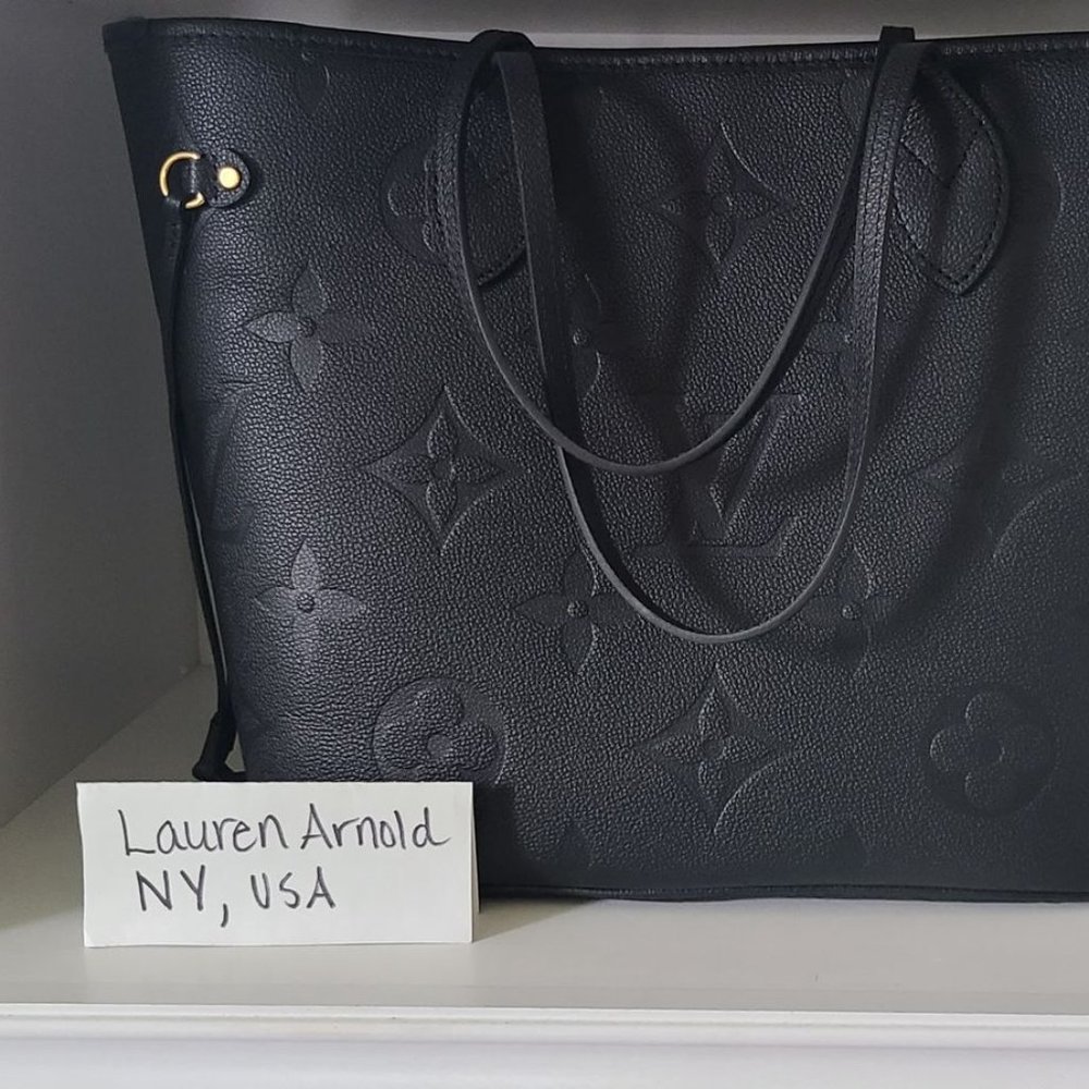 SOLD!!!!!!!!Louis Vuitton Black Neverfull MM Empreinte SOLD!!!!!
